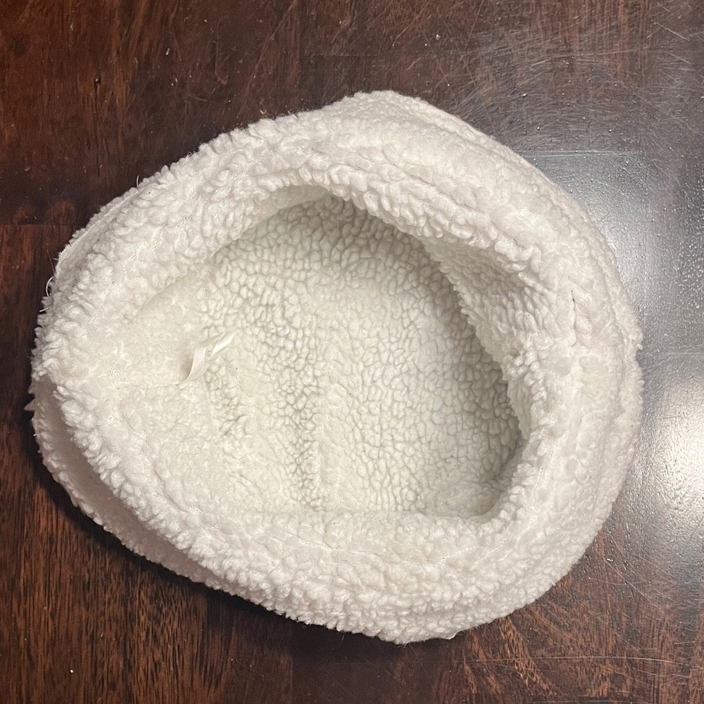 Brown Leather & Faux Fleece Hat - Picture 10 of 10